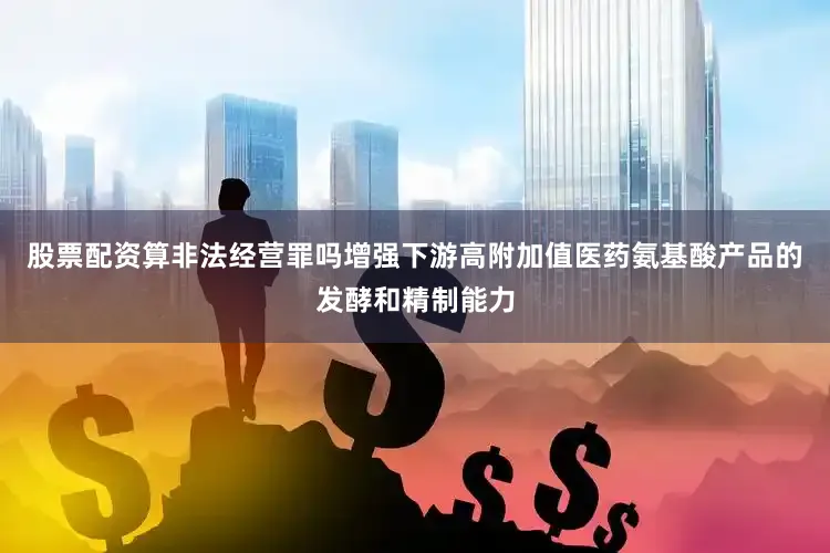 股票配资算非法经营罪吗增强下游高附加值医药氨基酸产品的发酵和精制能力